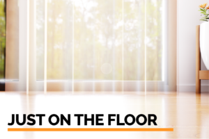 Just on the floor drop effect for a Sheer Curtain